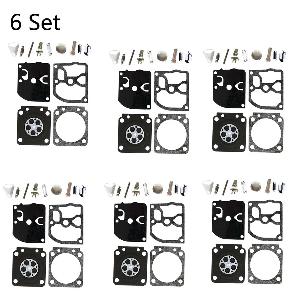 Set of 6 Carburetor Overhaul Kits for Zama RB-40 RB-85 FS400 FS450 FS106 FS108 FS120