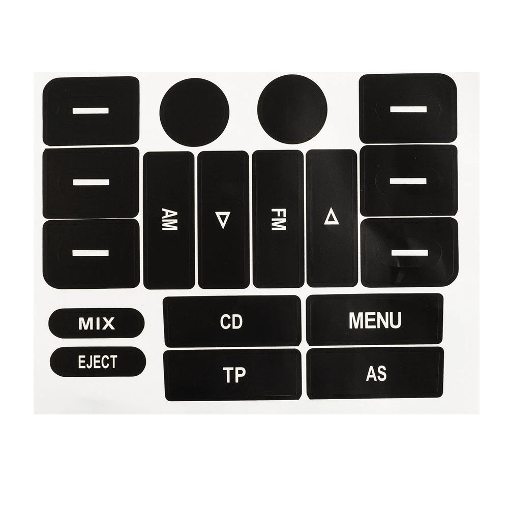 Radio Knobs Repair Stickers for Golf MK5 & Passat (2003–2009)