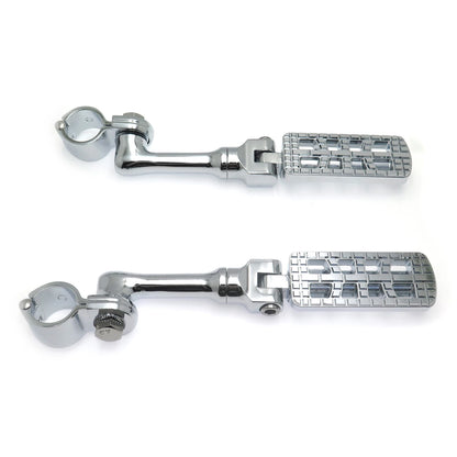 CNC Dominator Foot Peg Rest 1.25" Clamp for Harley Road Glide