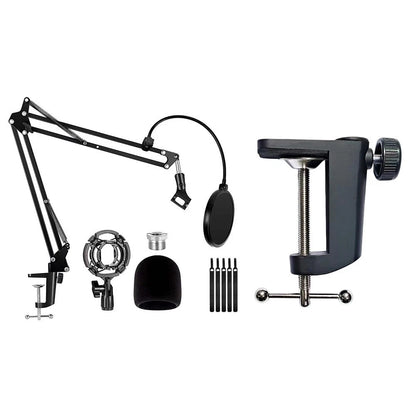 Black C Clamp for Desktop Lamp Mounting Base (Adjustable Screw)