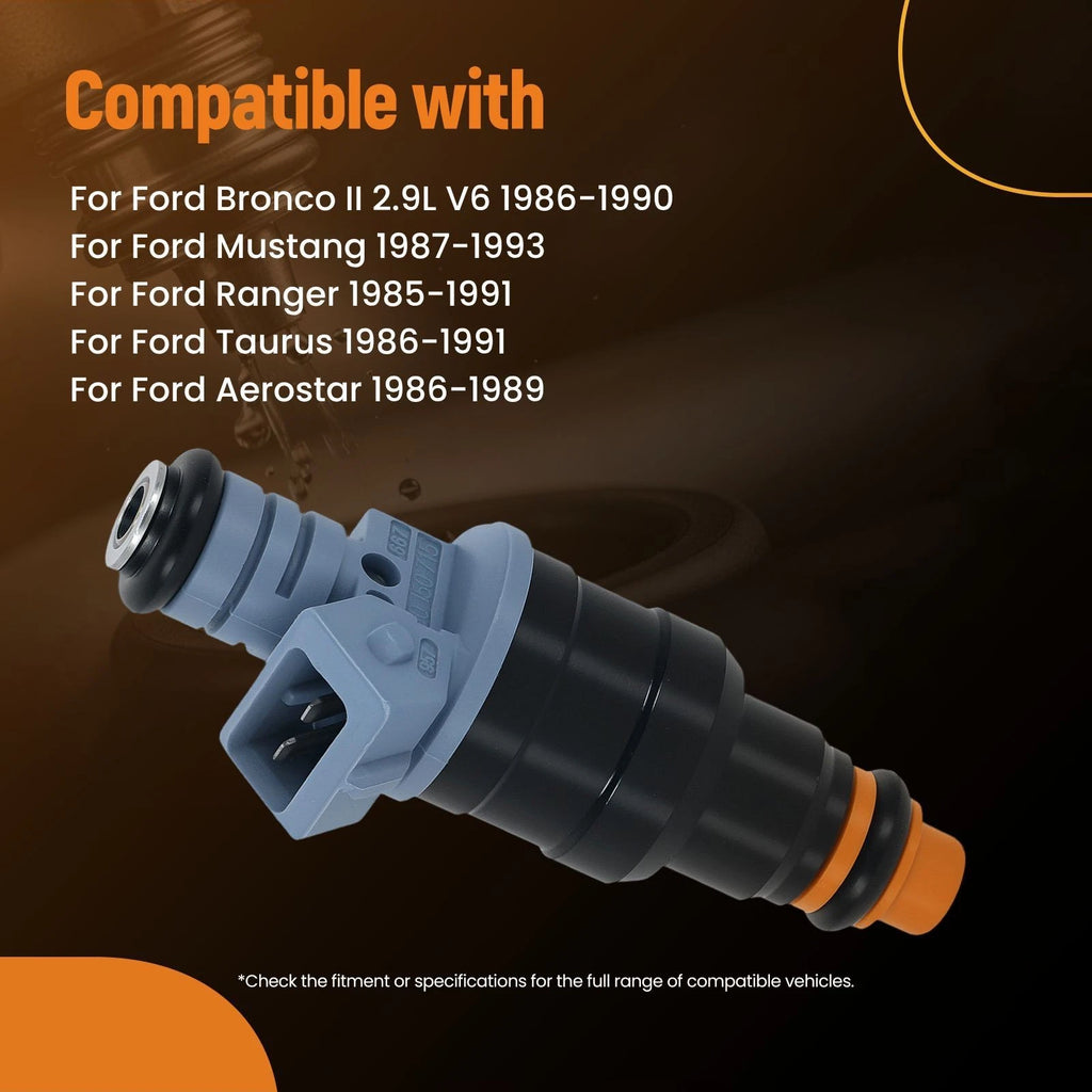 6X Fuel Injectors for Ford E-150 E-250 E-350 Econoline (1987–1989)