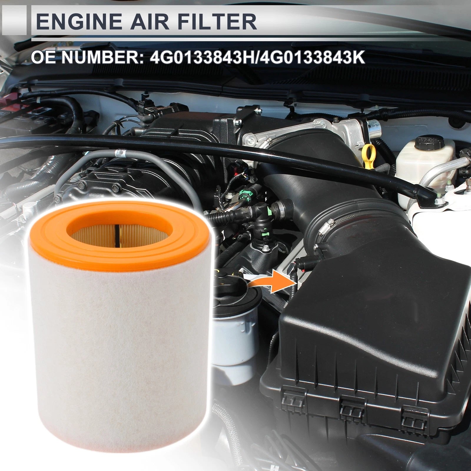Engine Air Filter Replacement for Audi A6 2.0L (2012–2018)