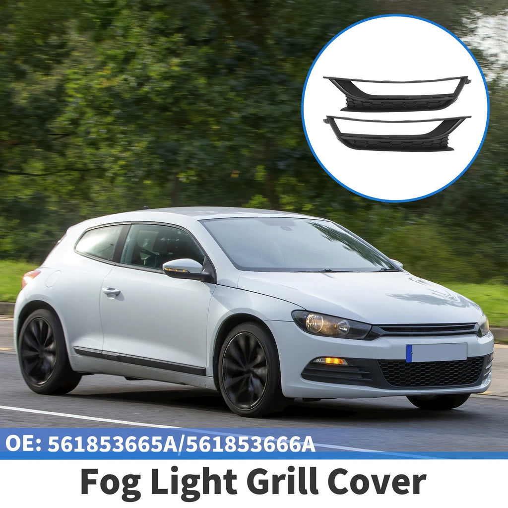Front Fog Light Grill Pair Replacement for Volkswagen Passat (2006–2014)