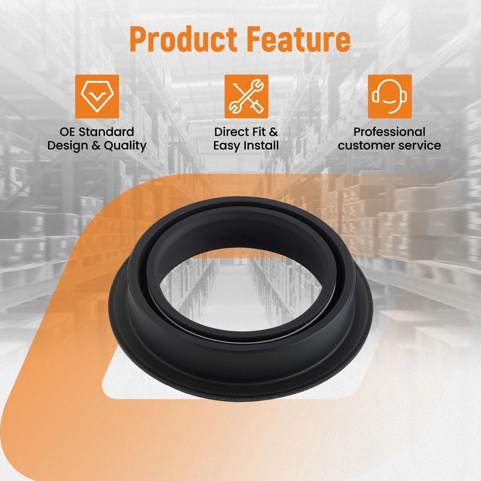 2Pack Front Inner Axle Seals for Nissan Patrol (303752)