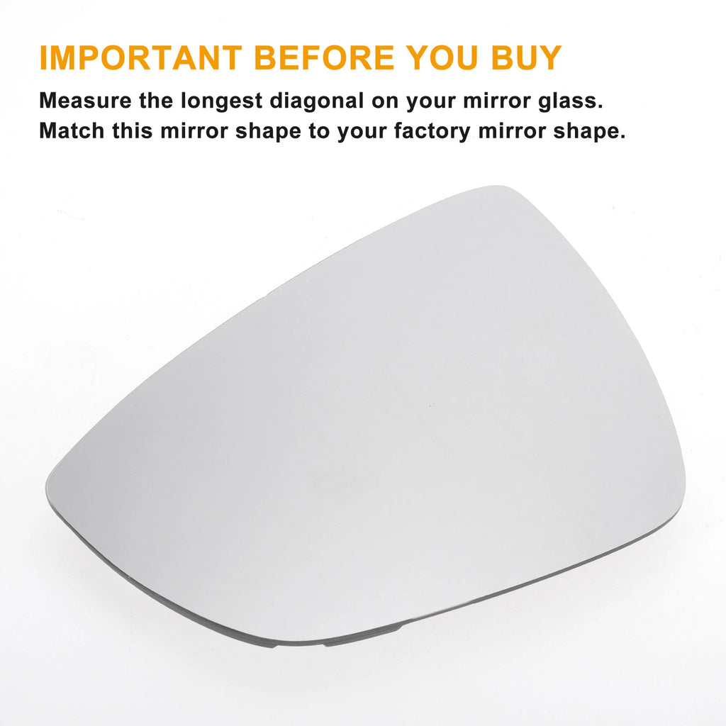 Left Side Heated Convex Mirror Glass for Ford Focus (2018–2023)