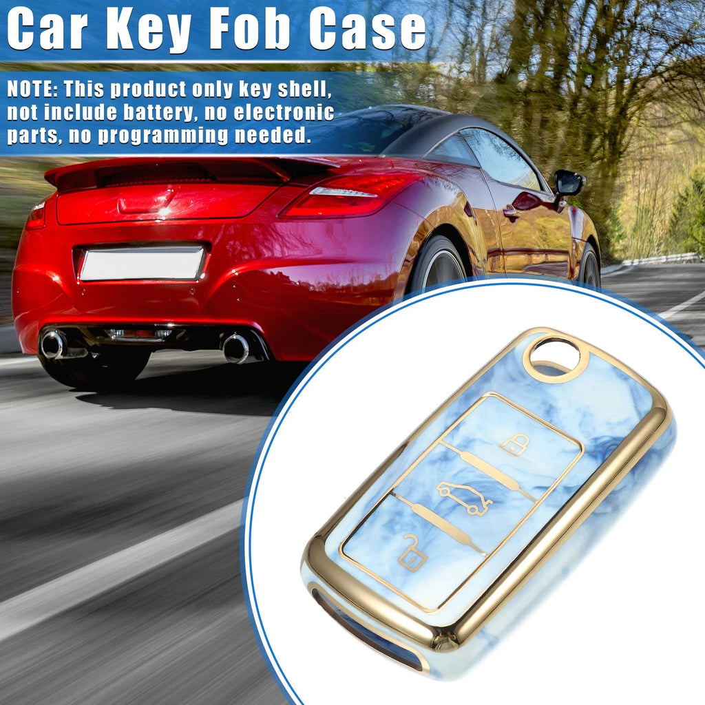 3 Button Remote Key Fob Cover Shell for Volkswagen Jetta Passat (2011–2019)