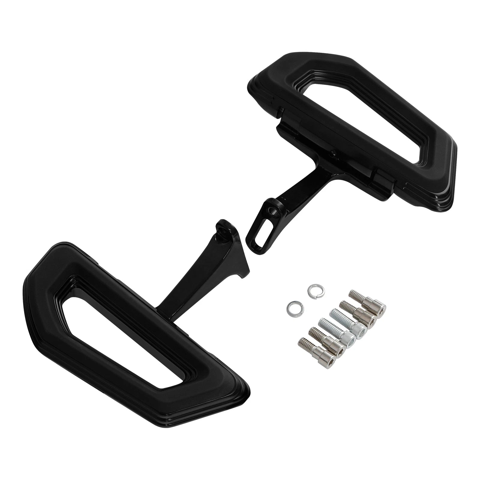 Black Passenger Floorboards Kit for Harley Electra Glide (1993–2025)