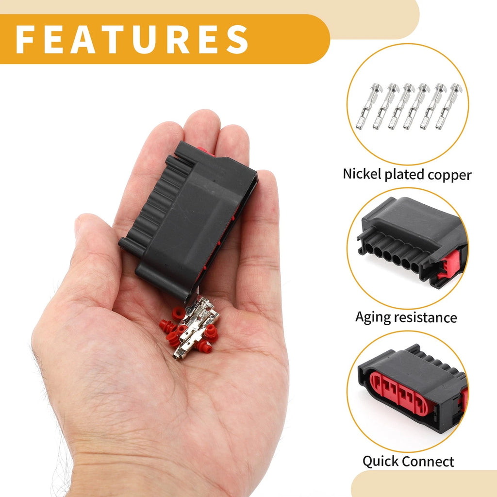 6 Pin Accelerator Pedal Position Sensor Connector for Ford