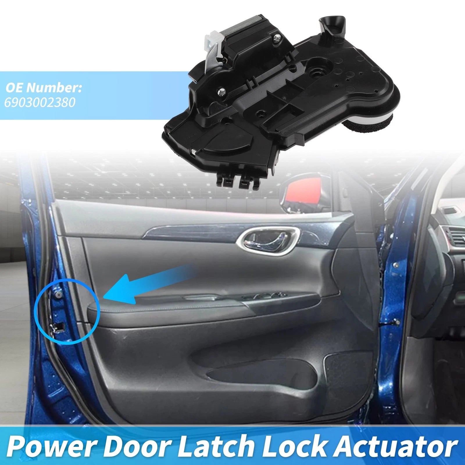 Power Door Lock Actuator Front Right Side for Toyota Sienna (2015–2025)