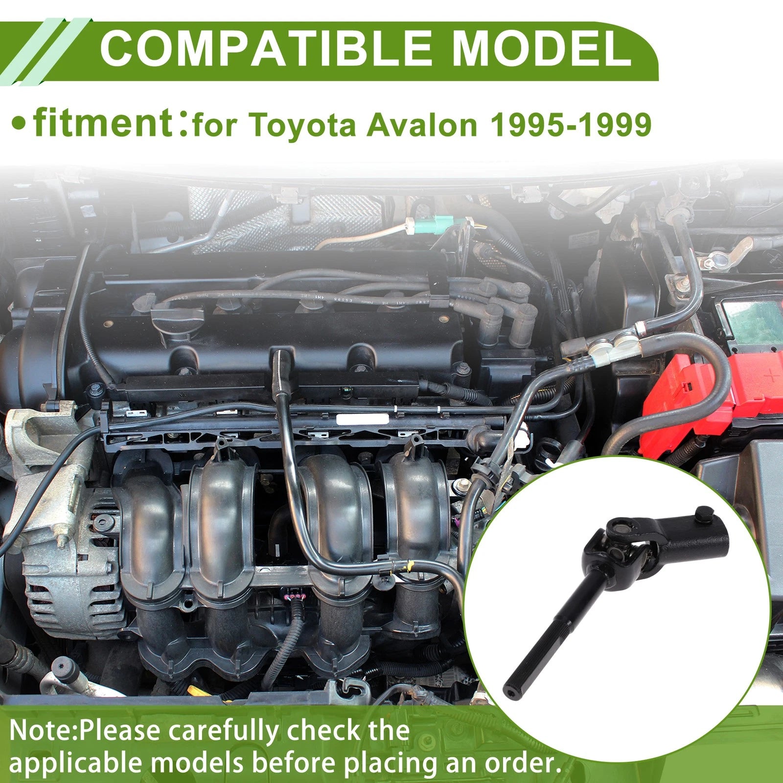 Steering Column Shaft Metal Replacement for Toyota Avalon (1995–1999)