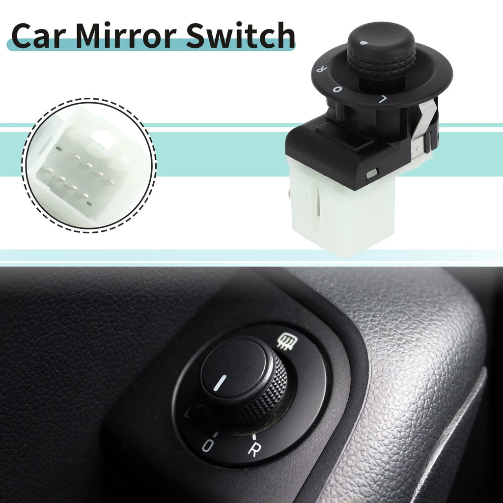 Car Mirror Switch Black Plastic Replacement for Chrysler 200 (2011–2014)