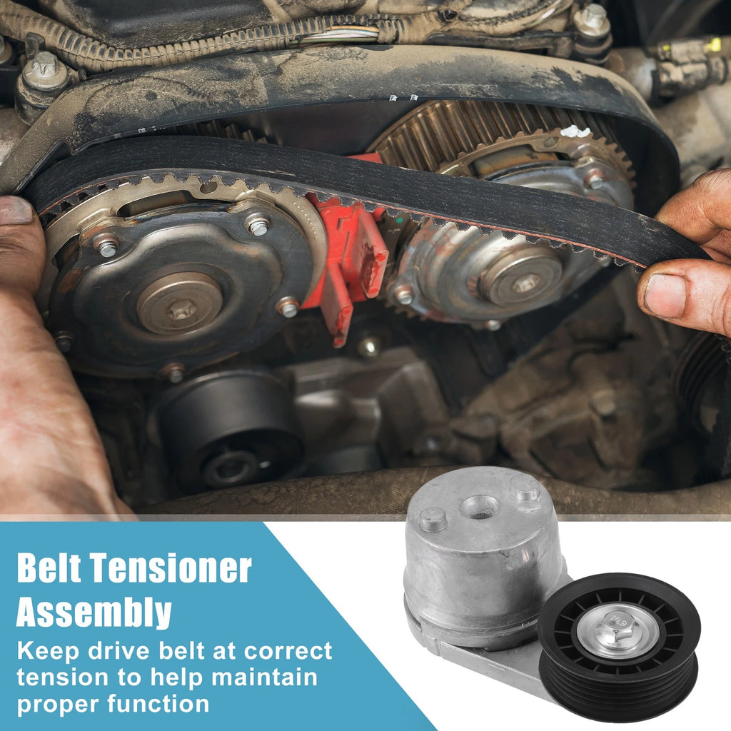 Belt Tensioner Pulley Assembly Replacement for Chevrolet Express 2500 (2006–2016)