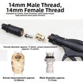 Foam Tool Adapter M14x15 Quick Connect Brass Fitting for Pressure Washer