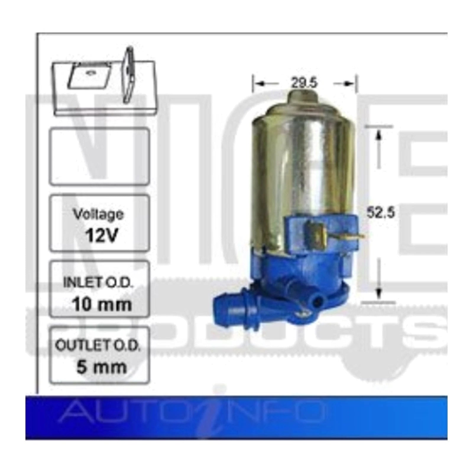 Windscreen Washer Pump for Holden Jackaroo UBS17 UBS55 1988–1992