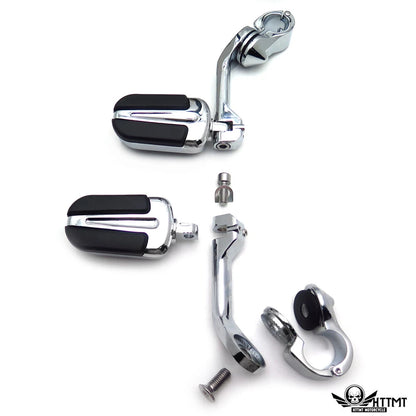 5" Slipstream Highway Foot Peg Rubber Kit for Harley Sportster/Dyna (1.25"-1.5")