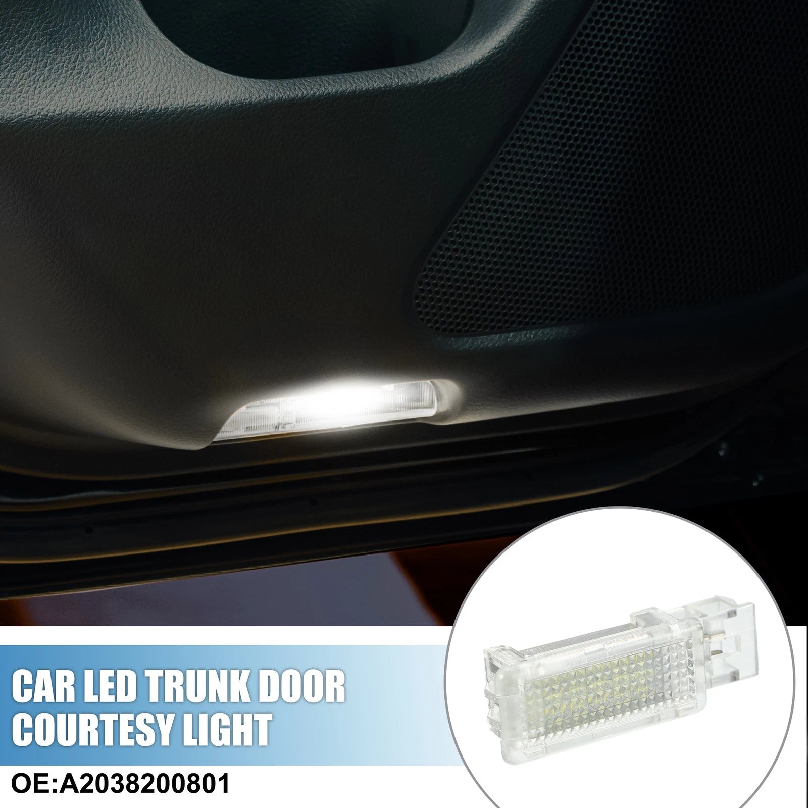 2 Pcs Side Door Courtesy Lights Under Seat Replacement for Mercedes-Benz CLA (2014–2019)