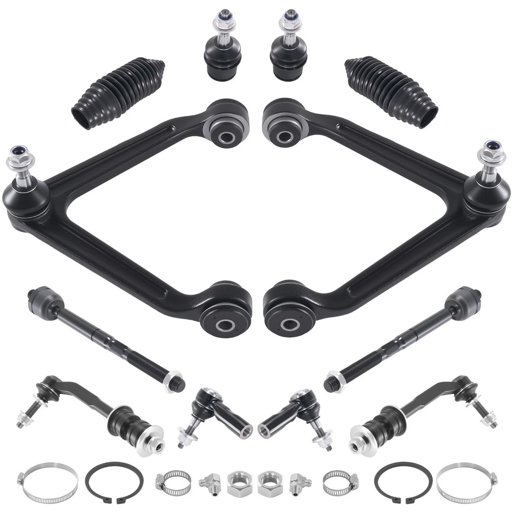 Front Upper Control Arms Tie Rods Suspension Kit for Dodge Durango Aspen (2004–2006)