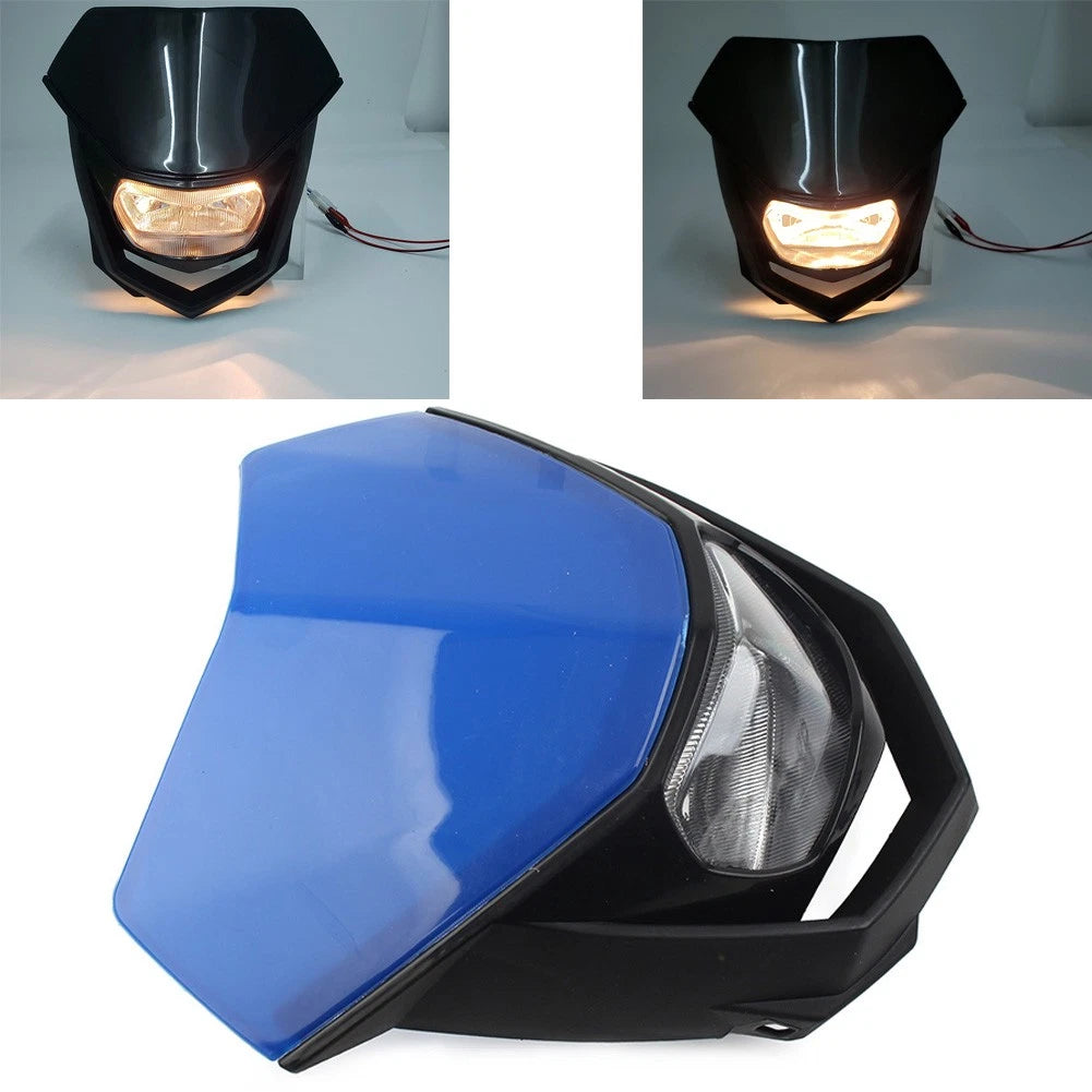 Universal Headlight Fairing for Supermoto Dirt Bike (Blue)