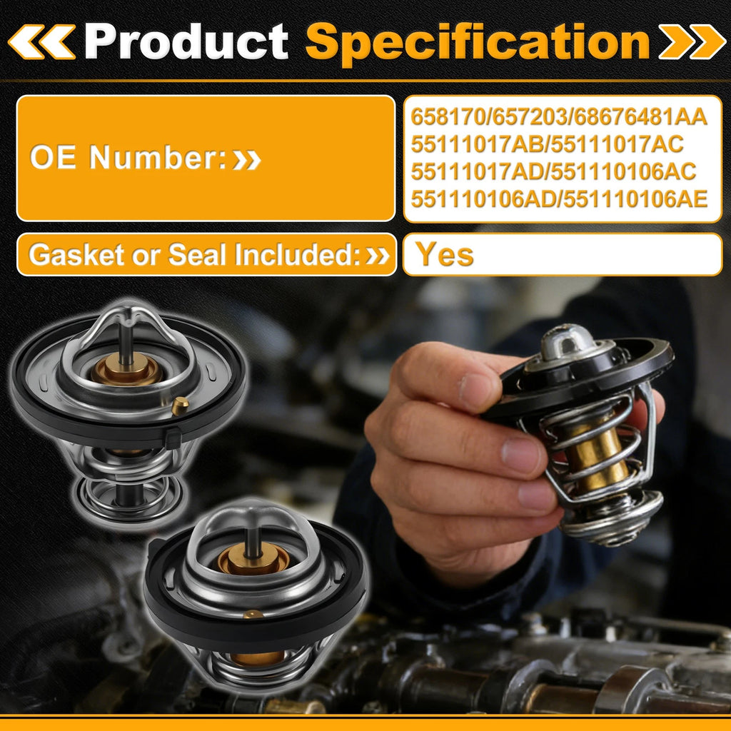 Engine Coolant Thermostat 658170 for Chrysler 200 (2011–2014)