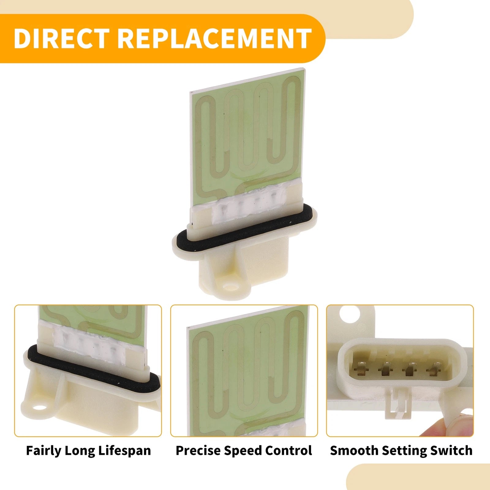 HVAC Blower Motor Resistor Replacement for Chevrolet Express 2500 (2003–2023)