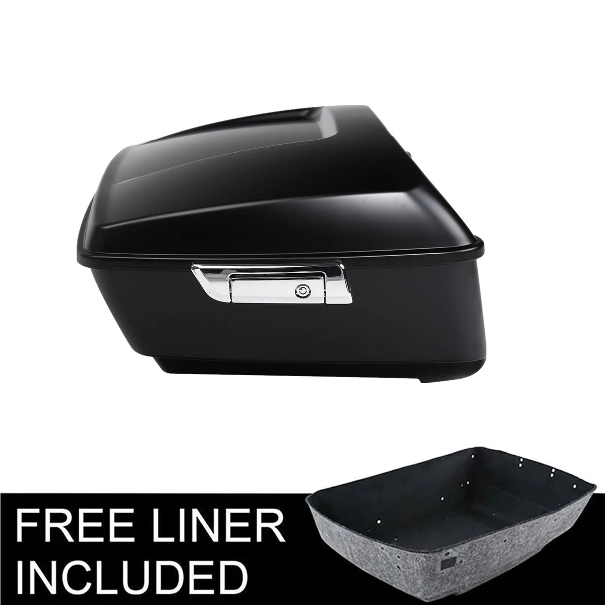 Matte Black King Trunk Luggage for Harley Touring Electra Street Glide (2014–2026)