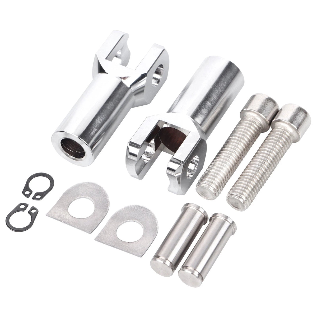 Set of 2 Foot Peg Support Mounts for Harley Davidson Softail (2000–2006)