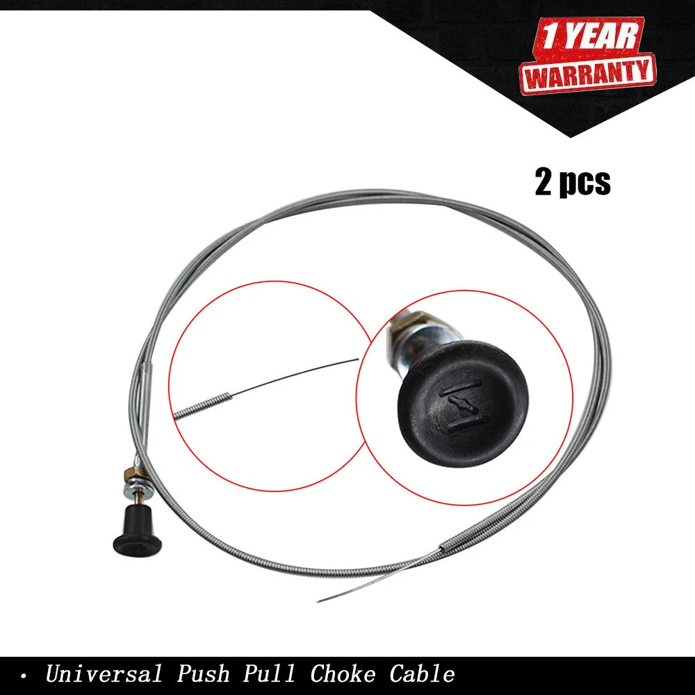 2 Pack Push Pull Choke Cable for Universal (Fits )