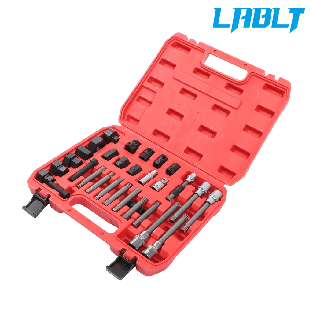 30PCS Alternator Pulley Removal Tool Kit for
