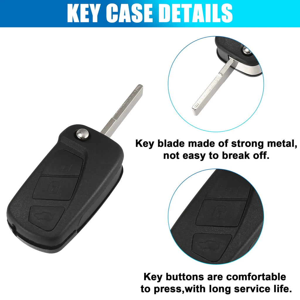 Key Fob Case Remote Button Shell for Ford Ka 2008–2016