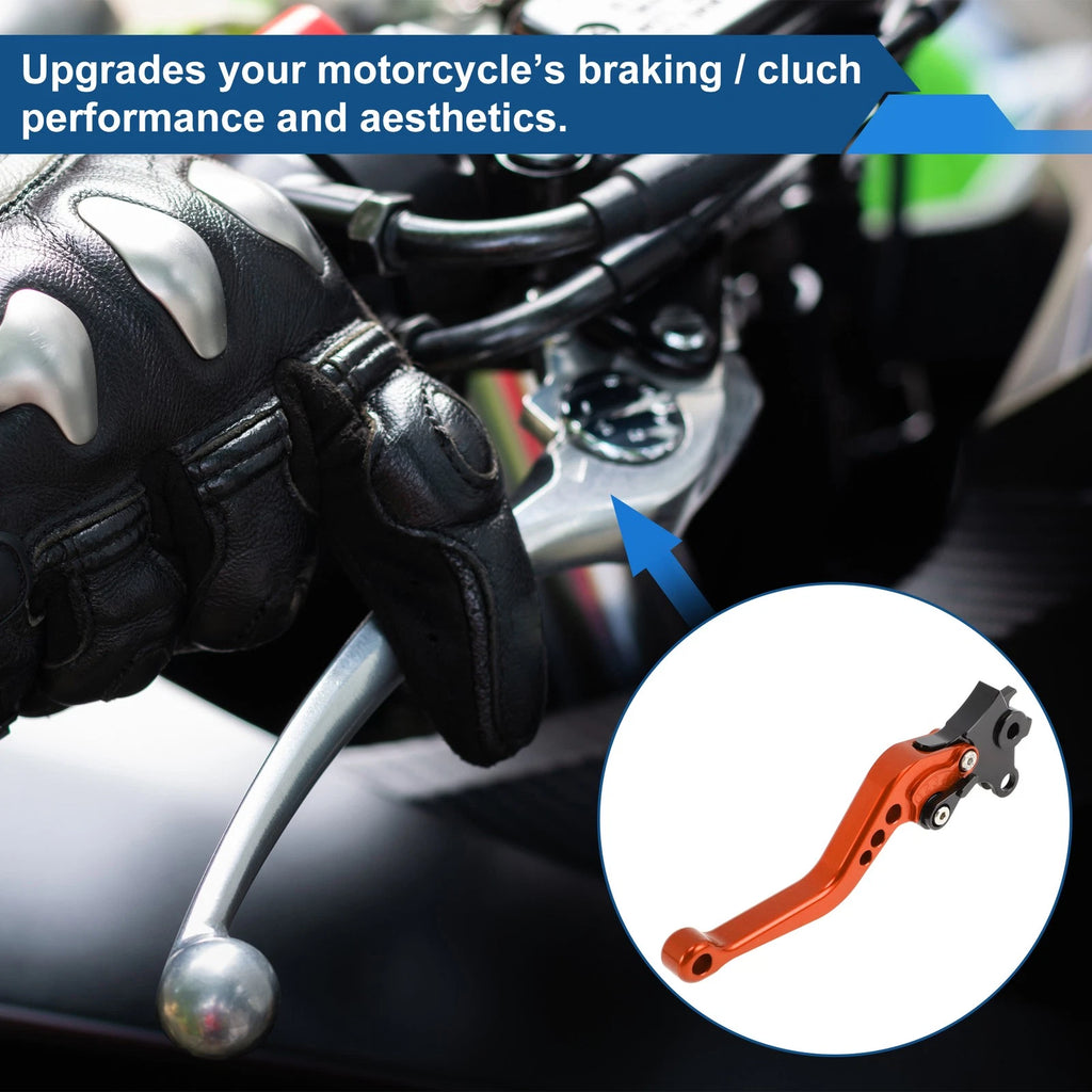 Adjustable Brake Clutch Levers Orange Pair for BMW R Nine T (2014–2016)
