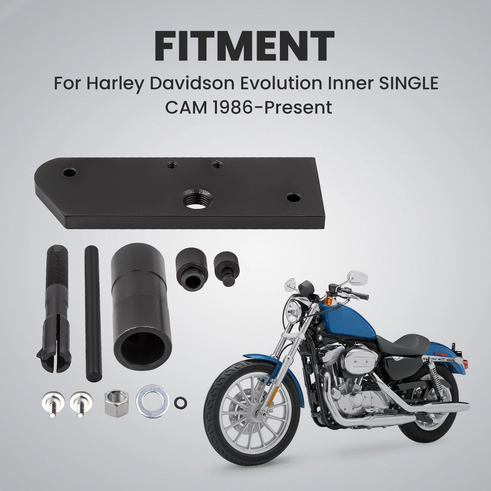 Inner Single Cam Bearing Installer Extractor Tool for Harley Evolution (1988–2015)