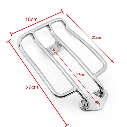 Chrome Solo Rack for Harley-Davidson XL883 1200 Sportster (2004–2015)