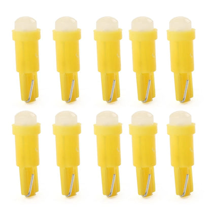 T5 LED Yellow Light Indicator Bulb for Car Dashboard Gauge (1 SMD)
