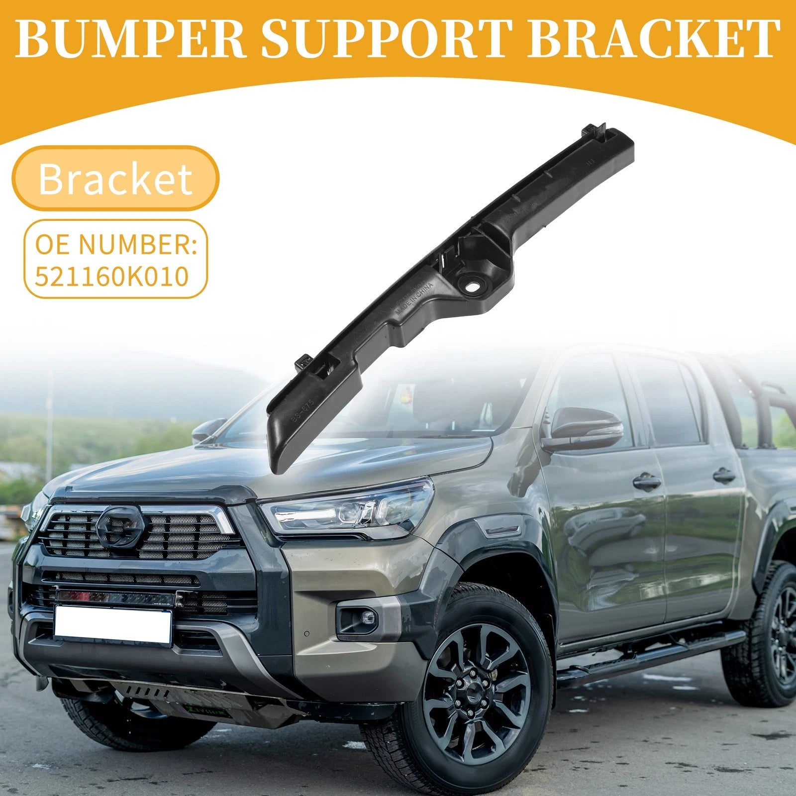 LH Side Front Bumper Support Bracket for Toyota Hilux (2005–2009)