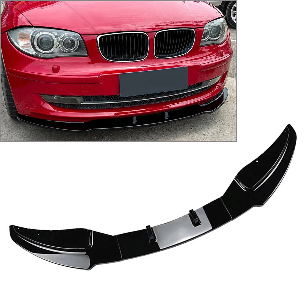 Front Bumper Lip Splitter for BMW 1 Series E81 E82 E87 E88 (2008–2011)