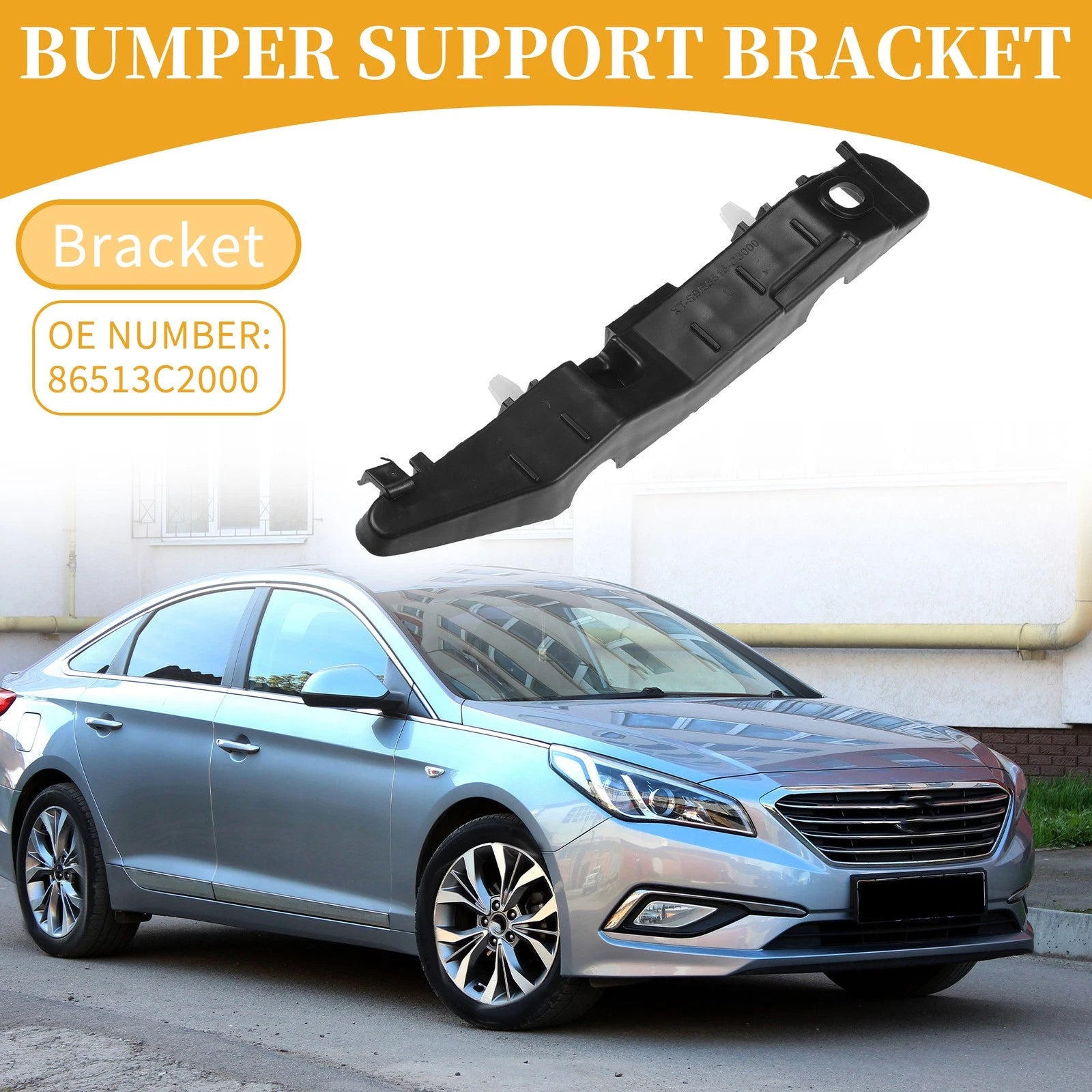 LH Side Front Bumper Support Bracket for Hyundai Sonata (2015–2017)