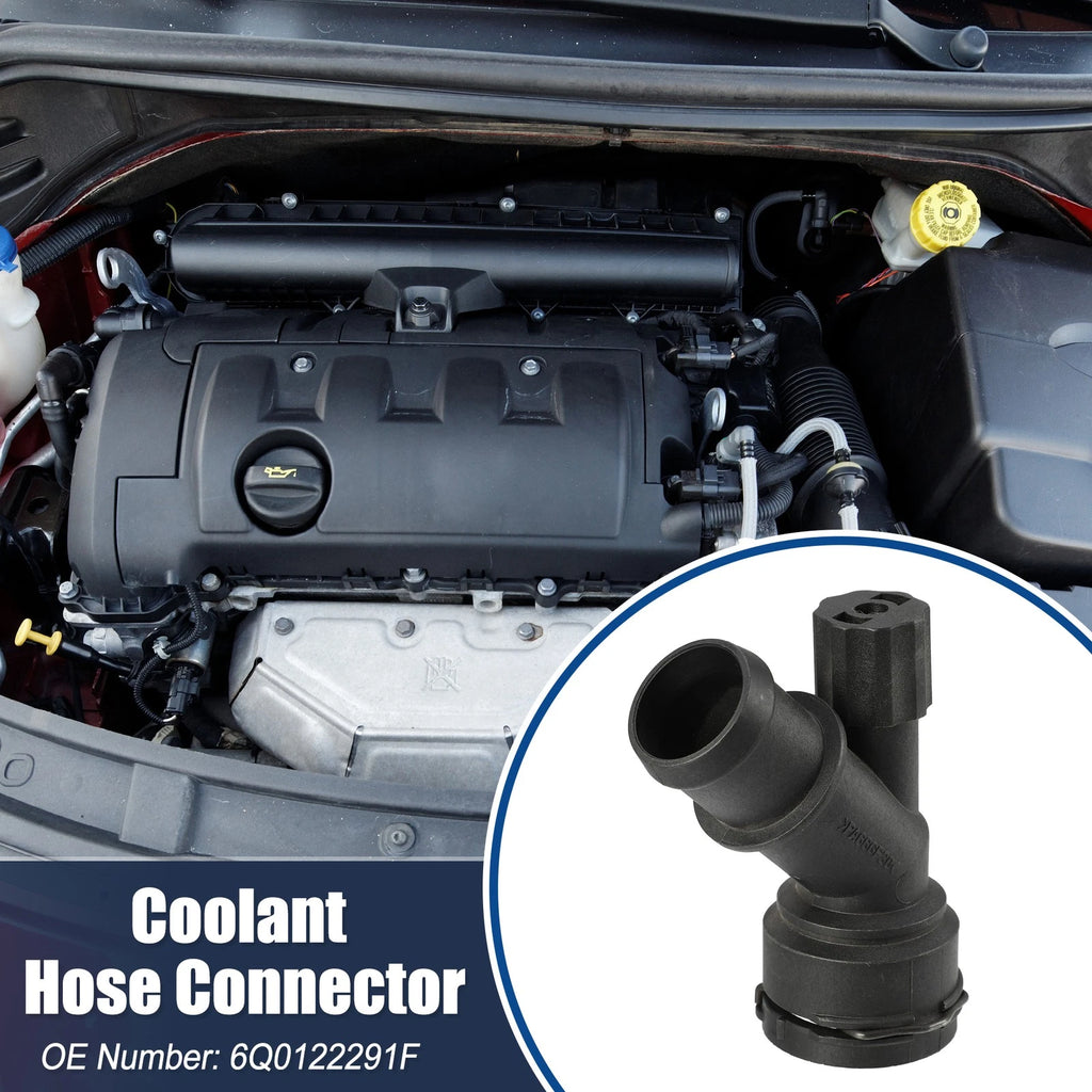 2 Pcs Coolant Hose Flange Replacement for VW Golf GTI (1999–2006)