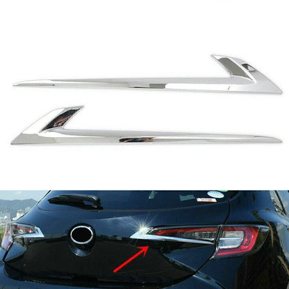 Rear Tail Light Lamp Eyebrow Trim Chrome for Toyota Corolla Hatchback (2019–2020)