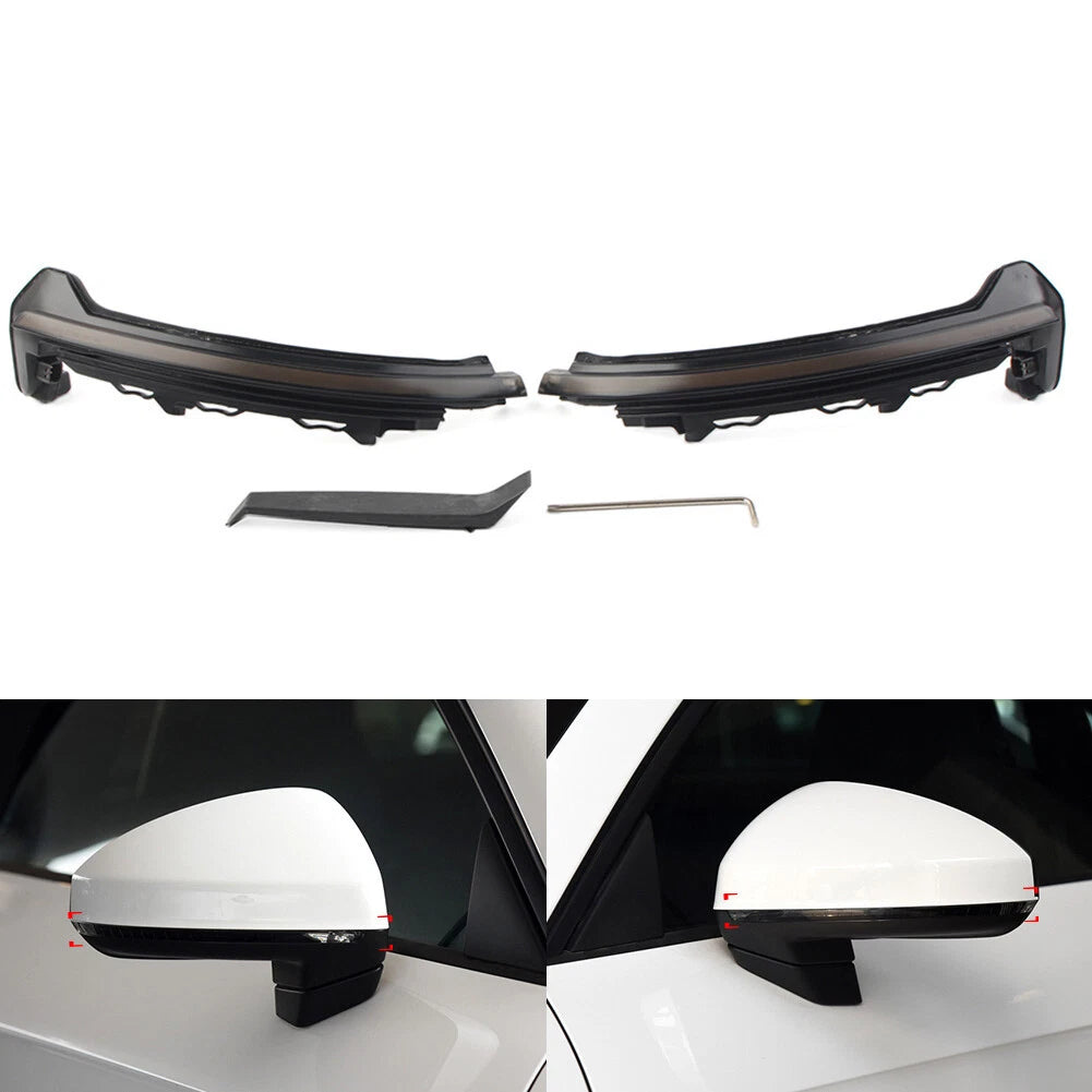 2X LED Side Mirror Dynamic Turn Signal Light for Audi TT TTS TTRS (2015–2020)