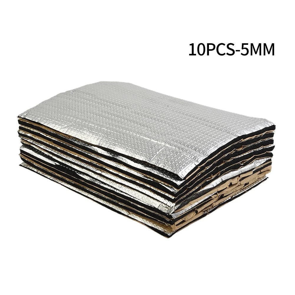 10 Sheets Sound Damping Mat for Vehicles 5mm Thickness