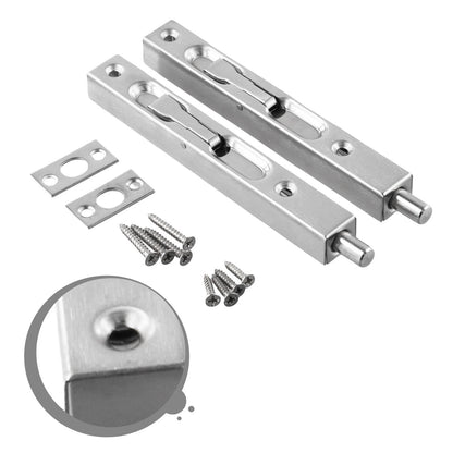 Concealed Door Security Bolt Lock for Easy Use (Stainless Steel)