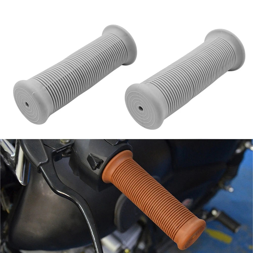 Grey 7/8'' 22MM Universal Motor Scooter Bicycle Handlebar Handle Bar Grips