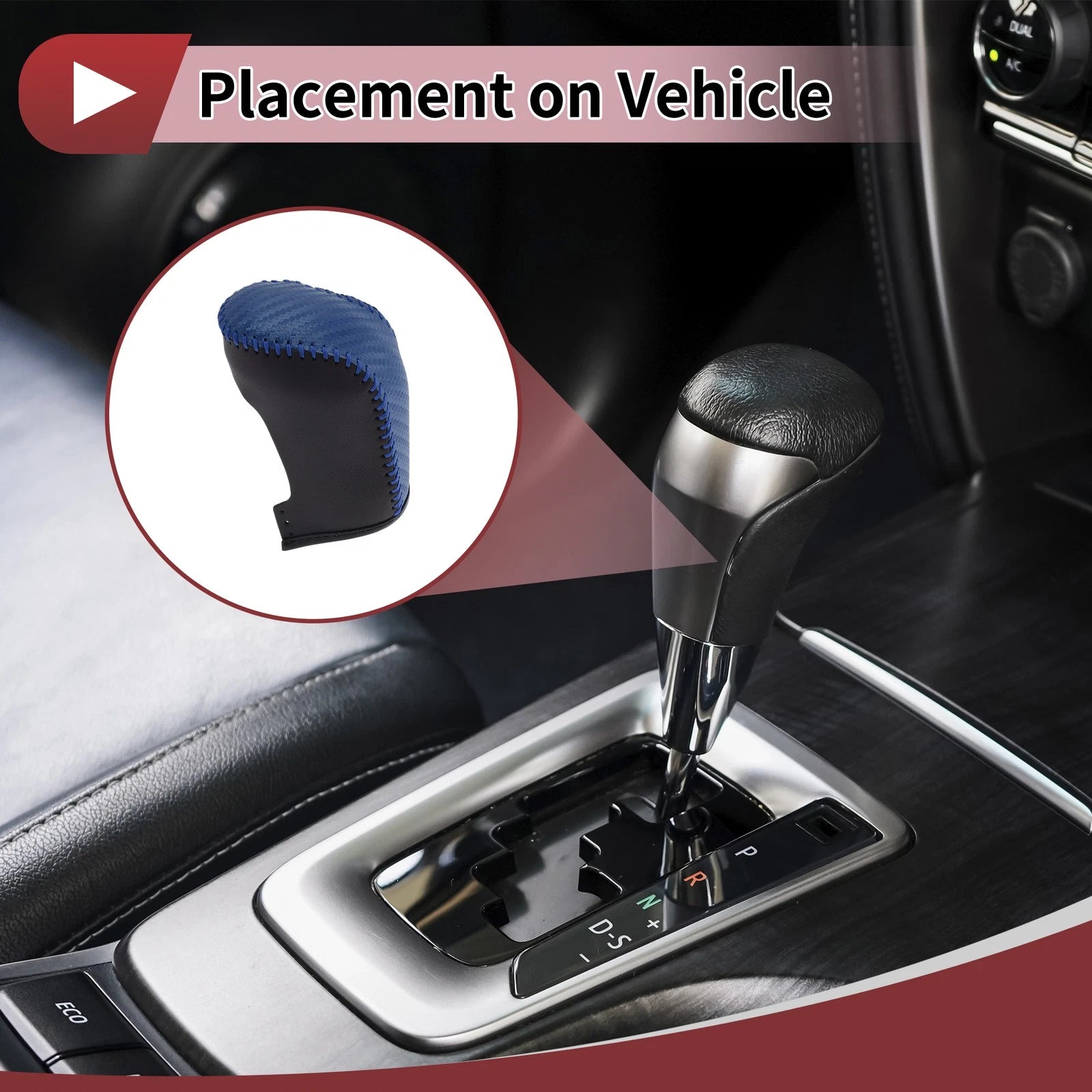 Gear Shift Knob Cover Replacement for Hyundai Sonata (2011–2014)