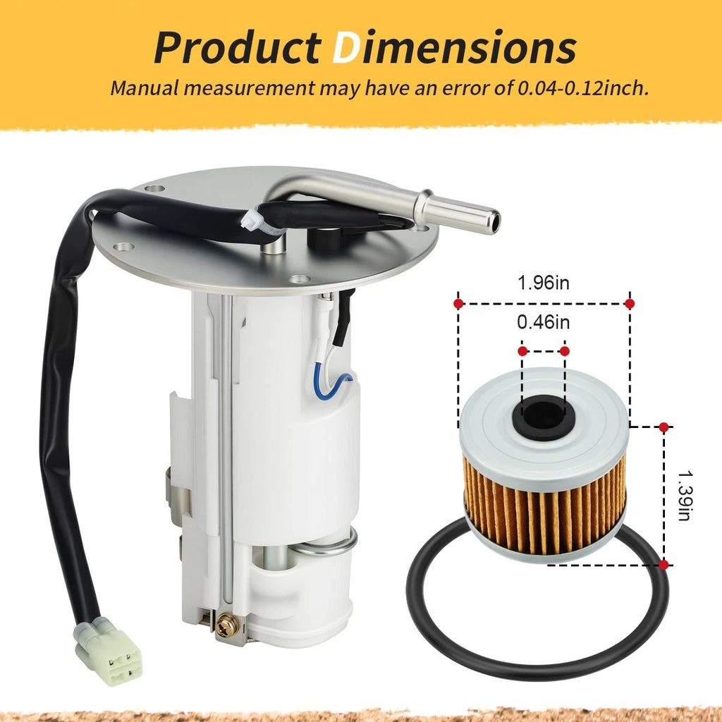 Fuel Pump & Oil Filter for Kawasaki KFX 450R (2008–2014) 49040-0020 49040-0831