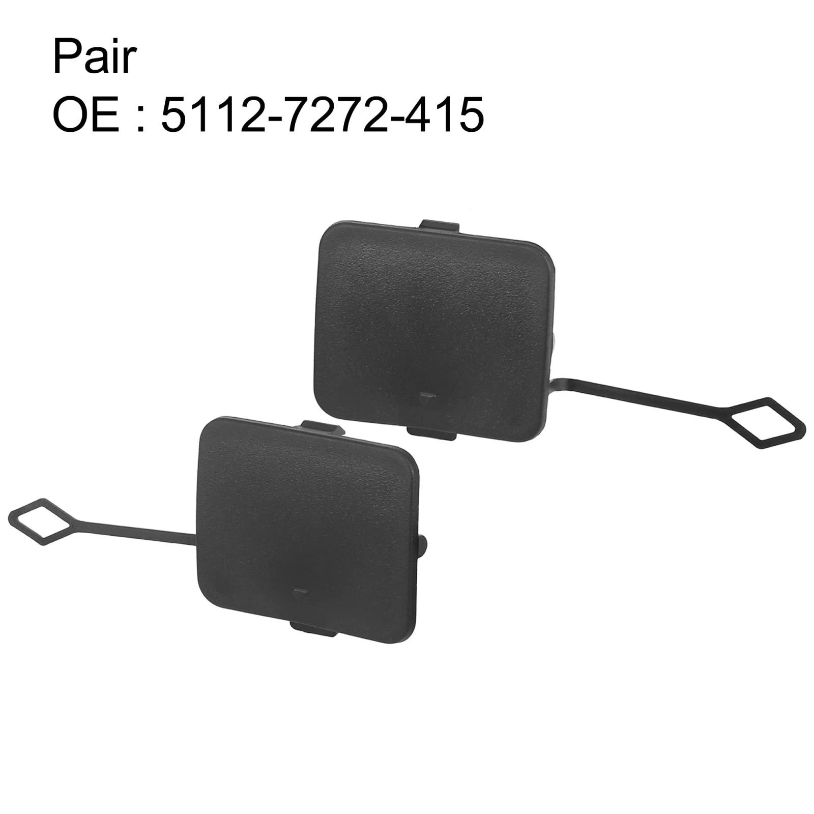 Rear Bumper Tow Hook Cover Caps Set for BMW X3 (2011–2014)