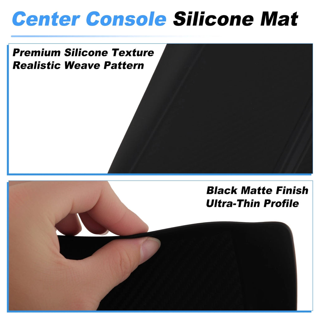 Center Console Silicone Mat for Tesla Model 3 (2024–2026) Wireless Charging Pad