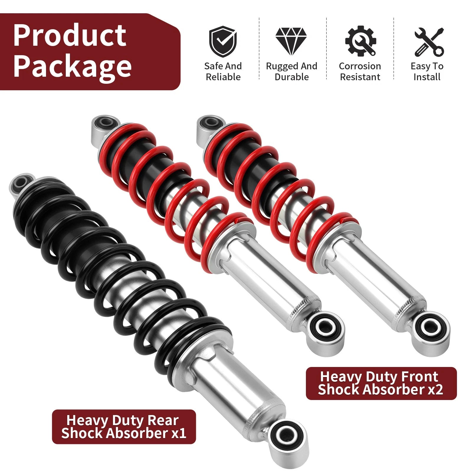 3X Shock Absorber for Honda Sportrax TRX250EX (2001–2008) / TRX250X (2009–2020)