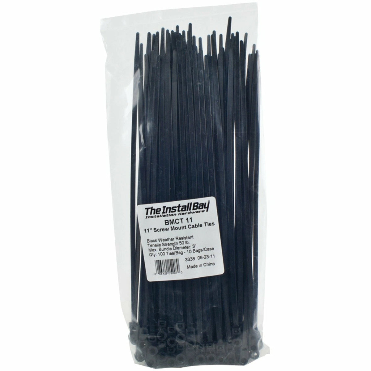 100 Pack Zip Ties with Screws for Universal Use (11 Inch)