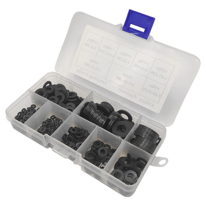 500PCS Nylon Washer Flat Assortment Set for Various Applications (8 Sizes)