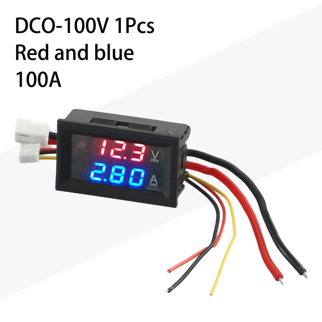 Dual LED Digital Voltmeter Ammeter for Universal Applications (48x29x21mm)
